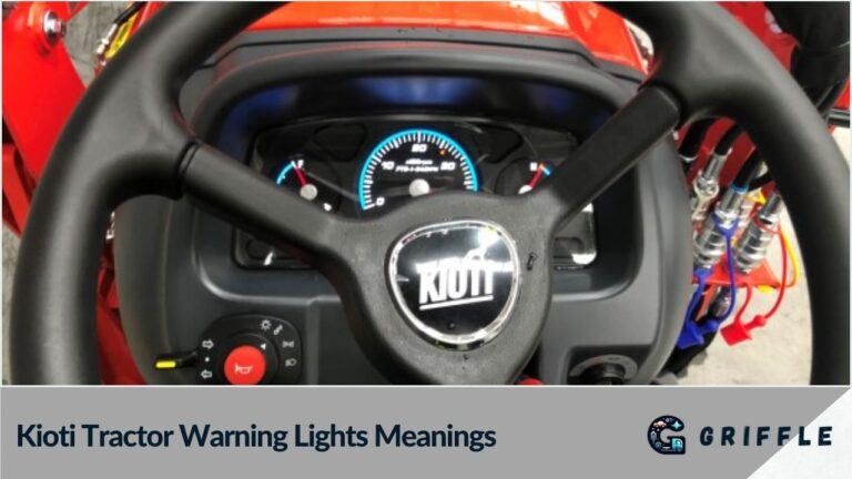 Kioti Tractor Warning Lights Meanings