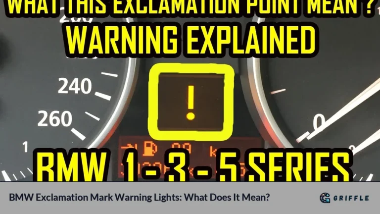 BMW Exclamation Mark Warning Lights: What Does It Mean?