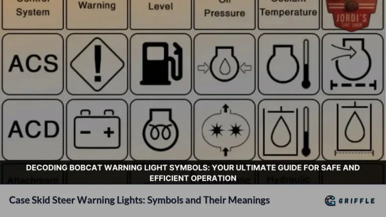 Case Skid Steer Warning Lights: Symbols and Their Meanings