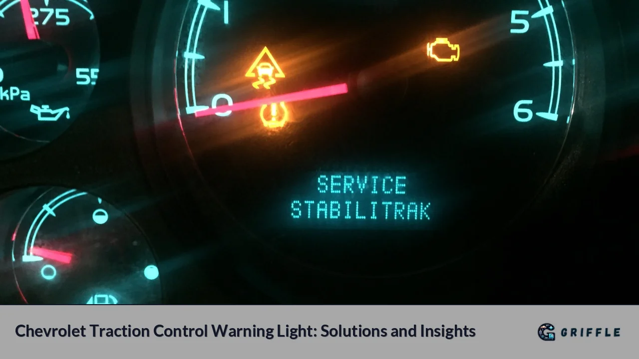 Chevrolet Traction Control Warning Light: Solutions and Insights