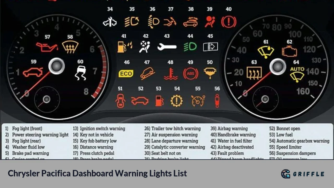 Chrysler Pacifica Dashboard Warning Lights List