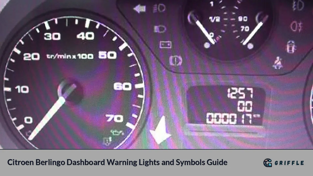 Citroen Berlingo Dashboard Warning Lights and Symbols Guide