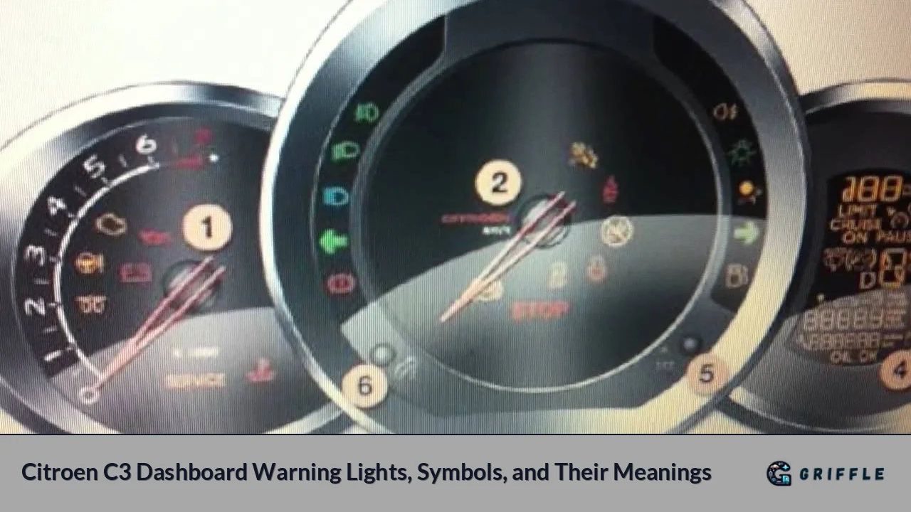 Citroen C3 Dashboard Warning Lights, Symbols, and Their Meanings