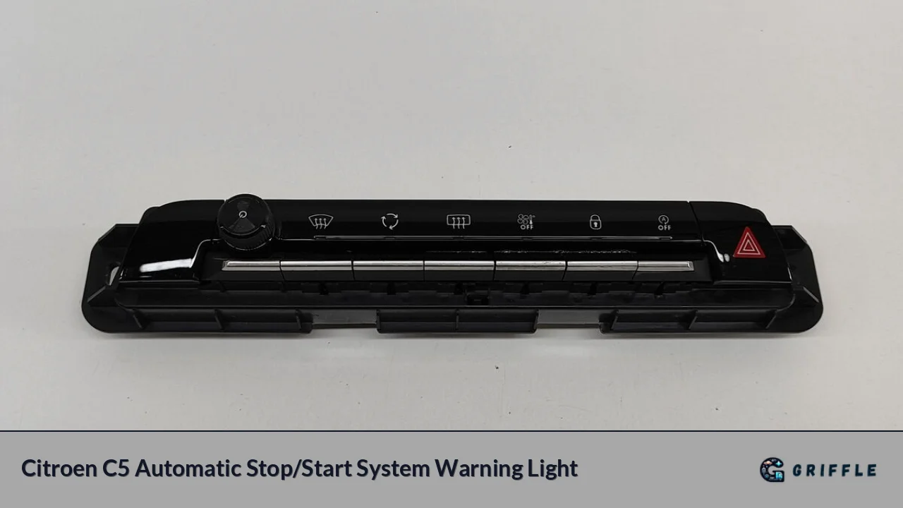 Citroen C5 Automatic Stop/Start System Warning Light