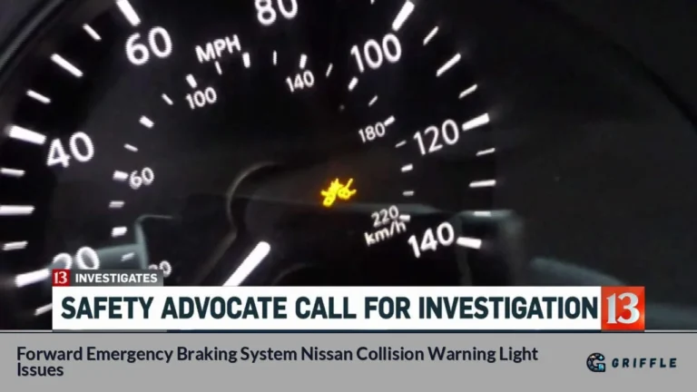 Forward Emergency Braking System Nissan Collision Warning Light Issues