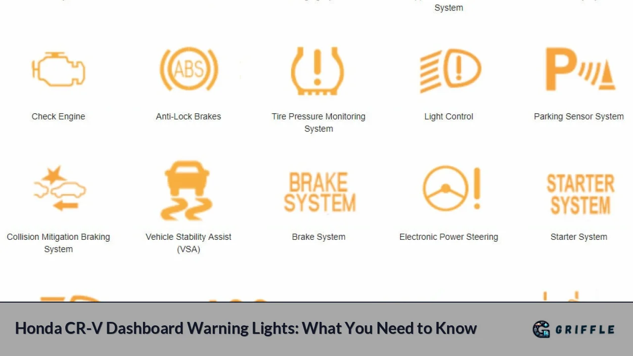 Honda CR-V Dashboard Warning Lights: What You Need to Know