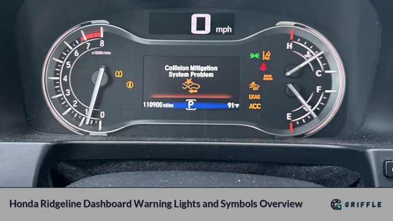 Honda Ridgeline Dashboard Warning Lights and Symbols Overview