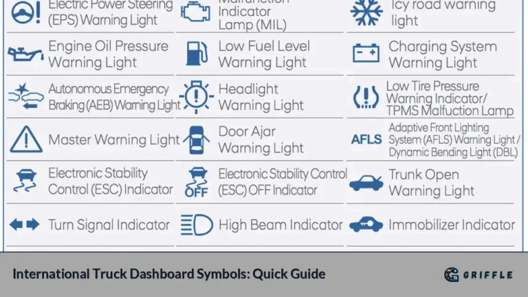 International Truck Dashboard Symbols: Quick Guide