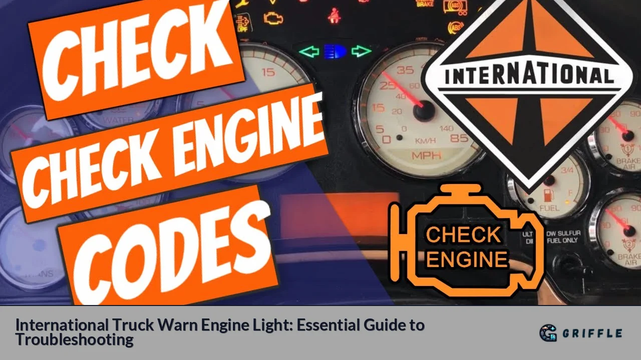 International Truck Warn Engine Light: Essential Guide to Troubleshooting