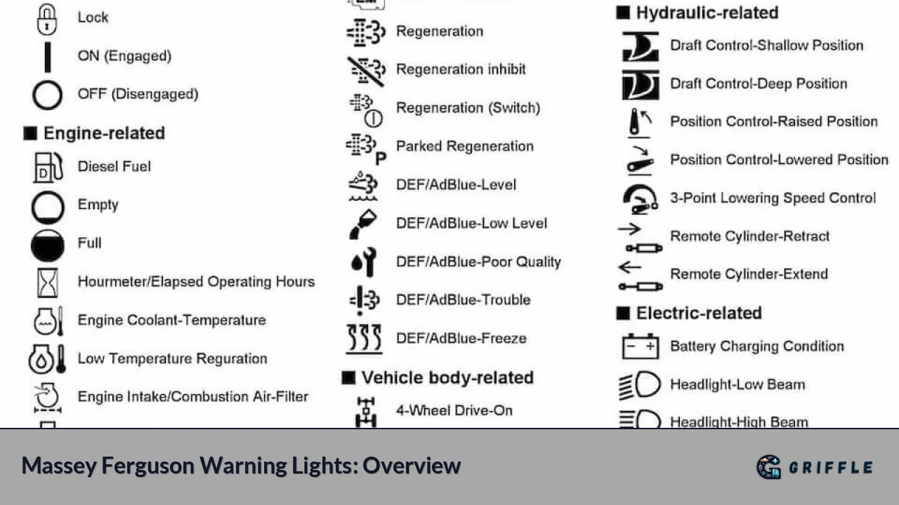 Massey Ferguson Warning Lights: Overview