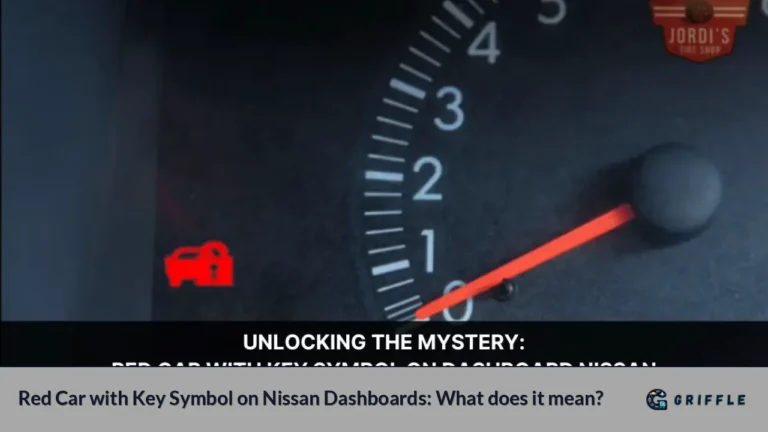 Red Car with Key Symbol on Nissan Dashboards: What does it mean?