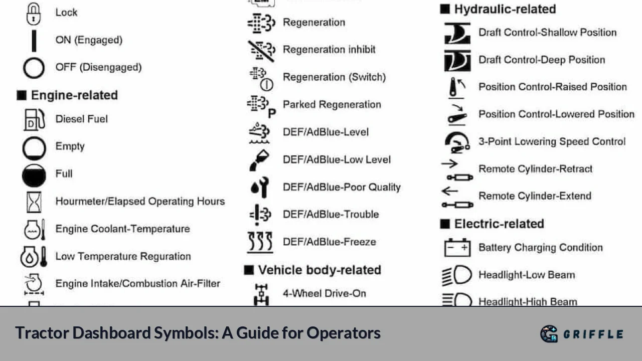 Tractor Dashboard Symbols: A Guide for Operators