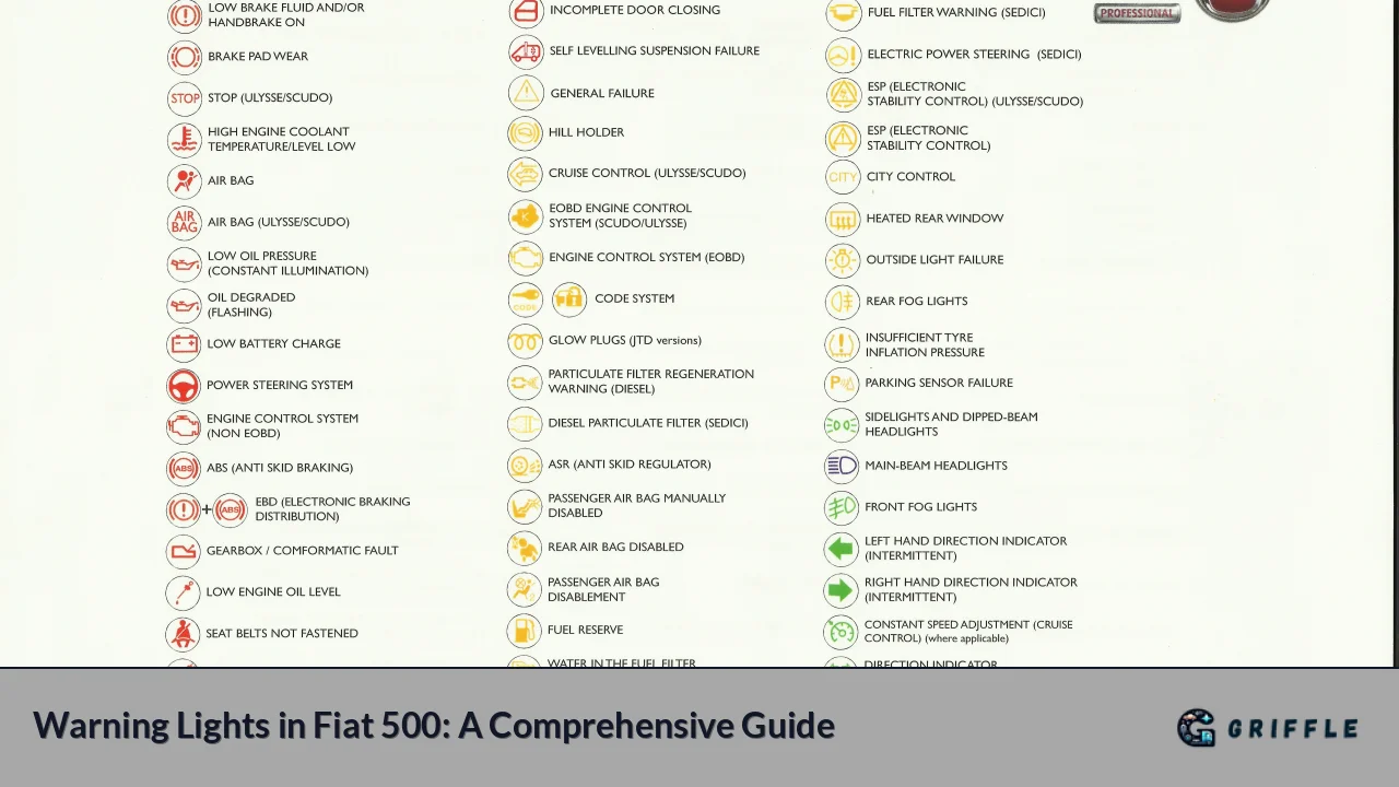 Warning Lights in Fiat 500: A Comprehensive Guide